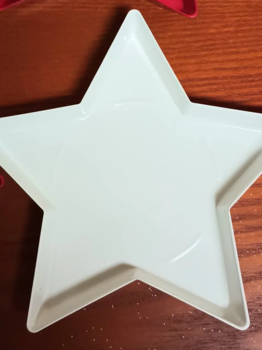 IKEA Set of 6 Star Metal Candle Holders Coasters Red White Christmas Holiday Jul